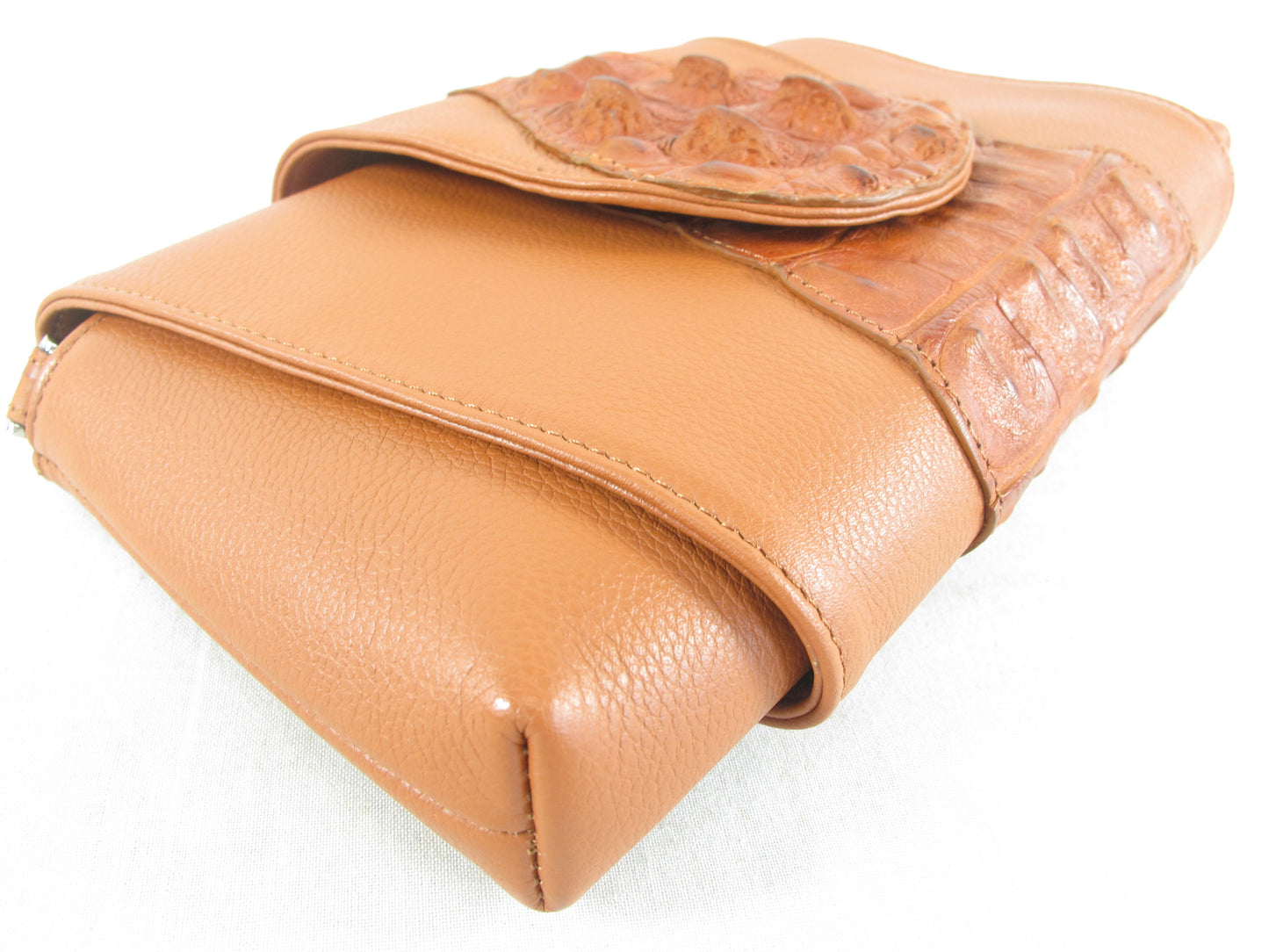 Genuine Alligator Crocodile Hornback Skin Leather Women's Clutch & Shoulderbag Purse