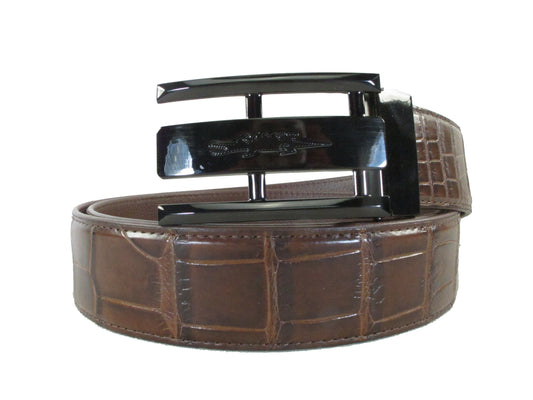 Genuine Crocodile Belly Skin Leather Luxury Casual Working Men's Belt