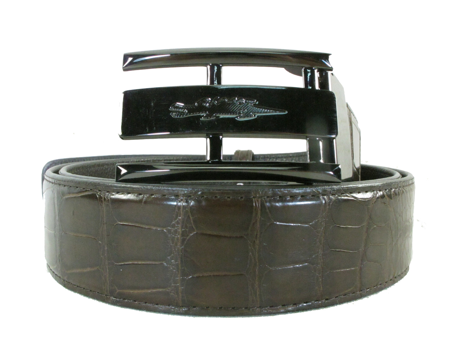 Genuine Crocodile Belly Skin Leather Luxury Casual Working Men's Belt