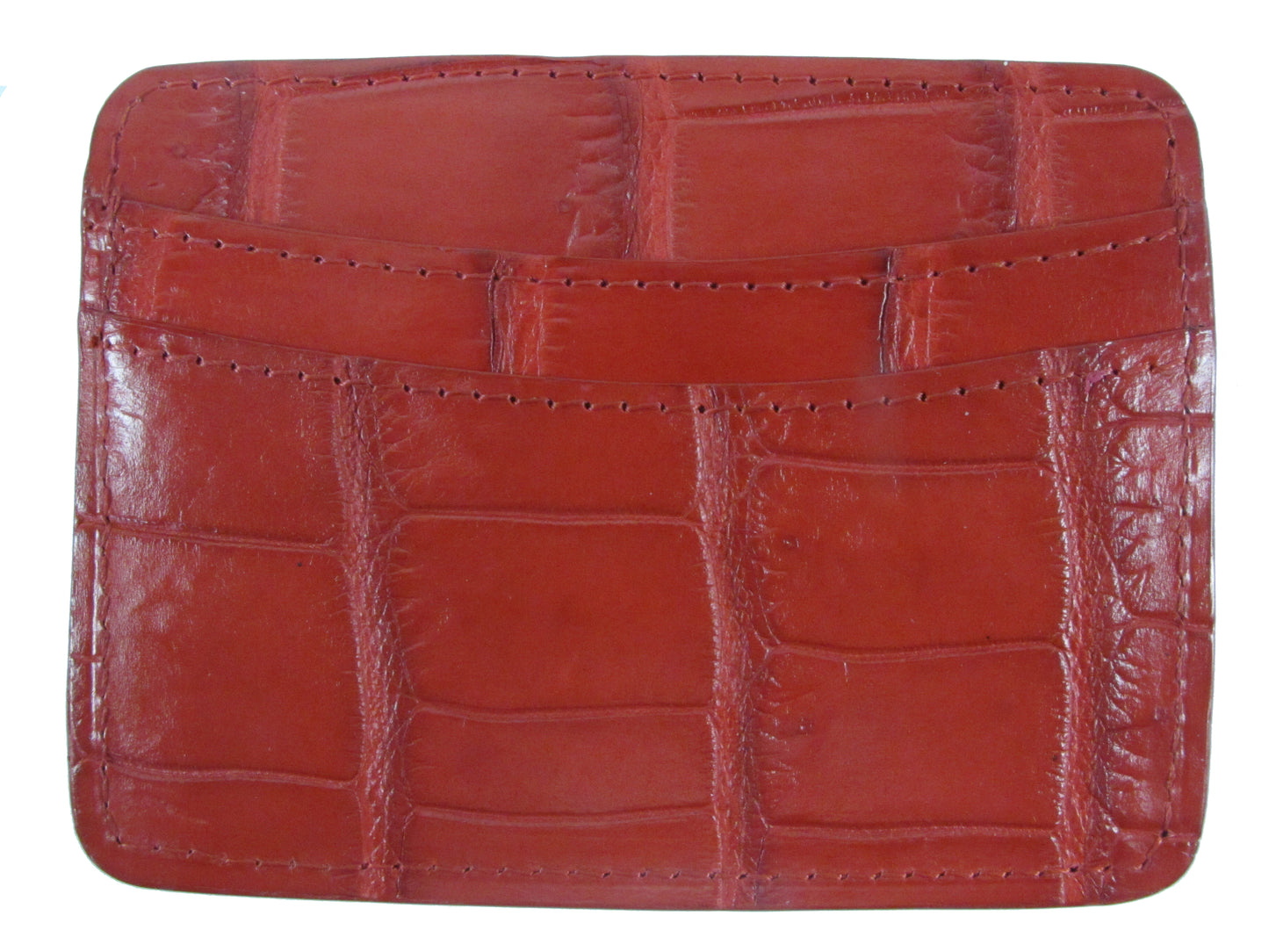 Genuine Crocodile Skin Leather Slim Business & Credit Card Holder Wallet