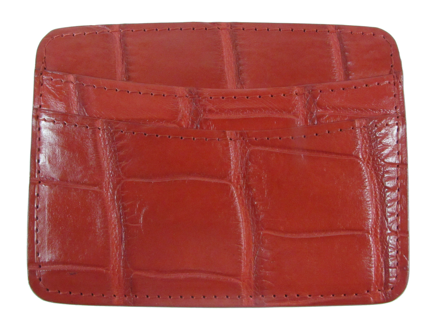 Genuine Crocodile Skin Leather Slim Business & Credit Card Holder Wallet