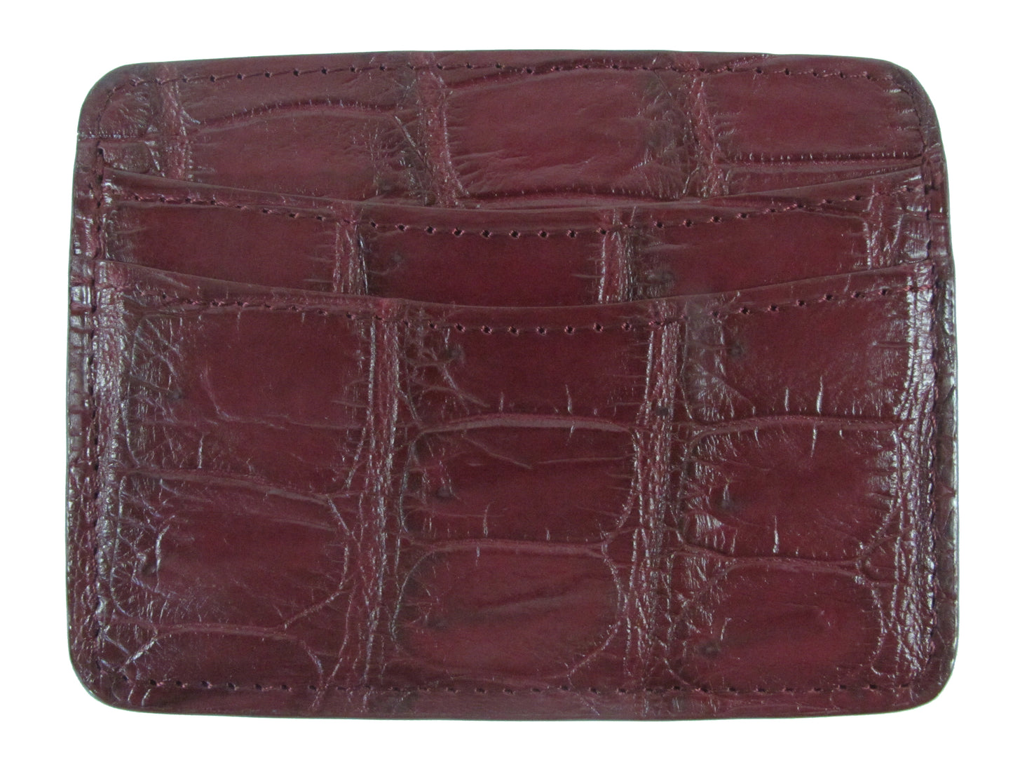 Genuine Crocodile Skin Leather Slim Business & Credit Card Holder Wallet