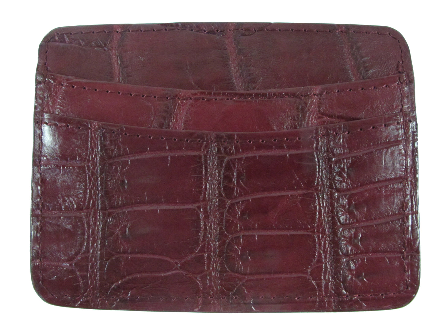 Genuine Crocodile Skin Leather Slim Business & Credit Card Holder Wallet