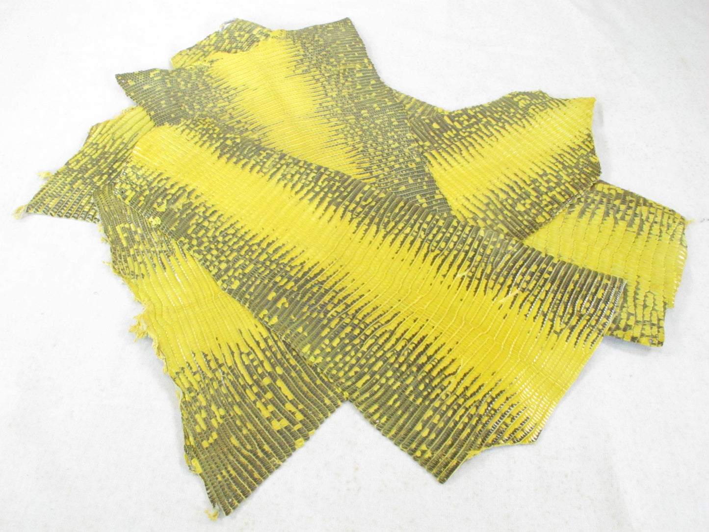 Genuine Lizard Skin Leather Scraps Hide Pelt 100 grams