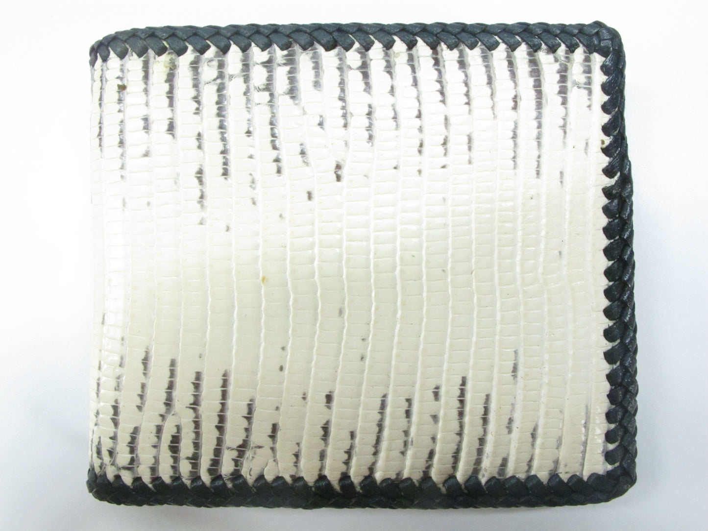 Genuine Lizard Belly Skin Leather Handmade Bifold Wallet