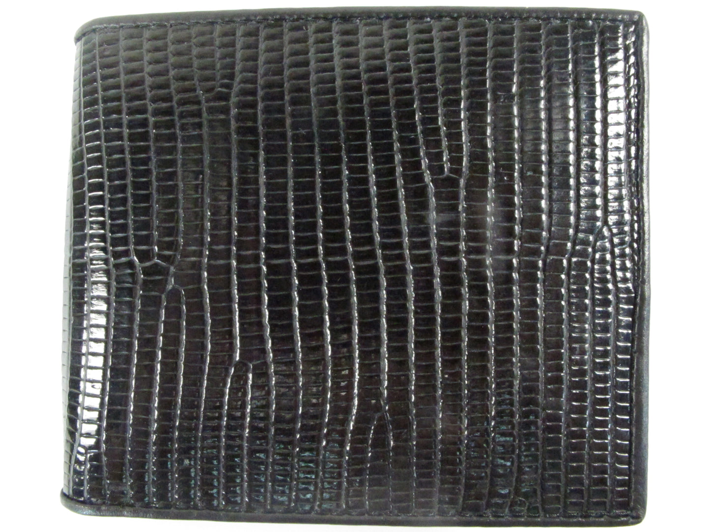 Genuine Lizard Belly Skin Leather Bifold Wallet