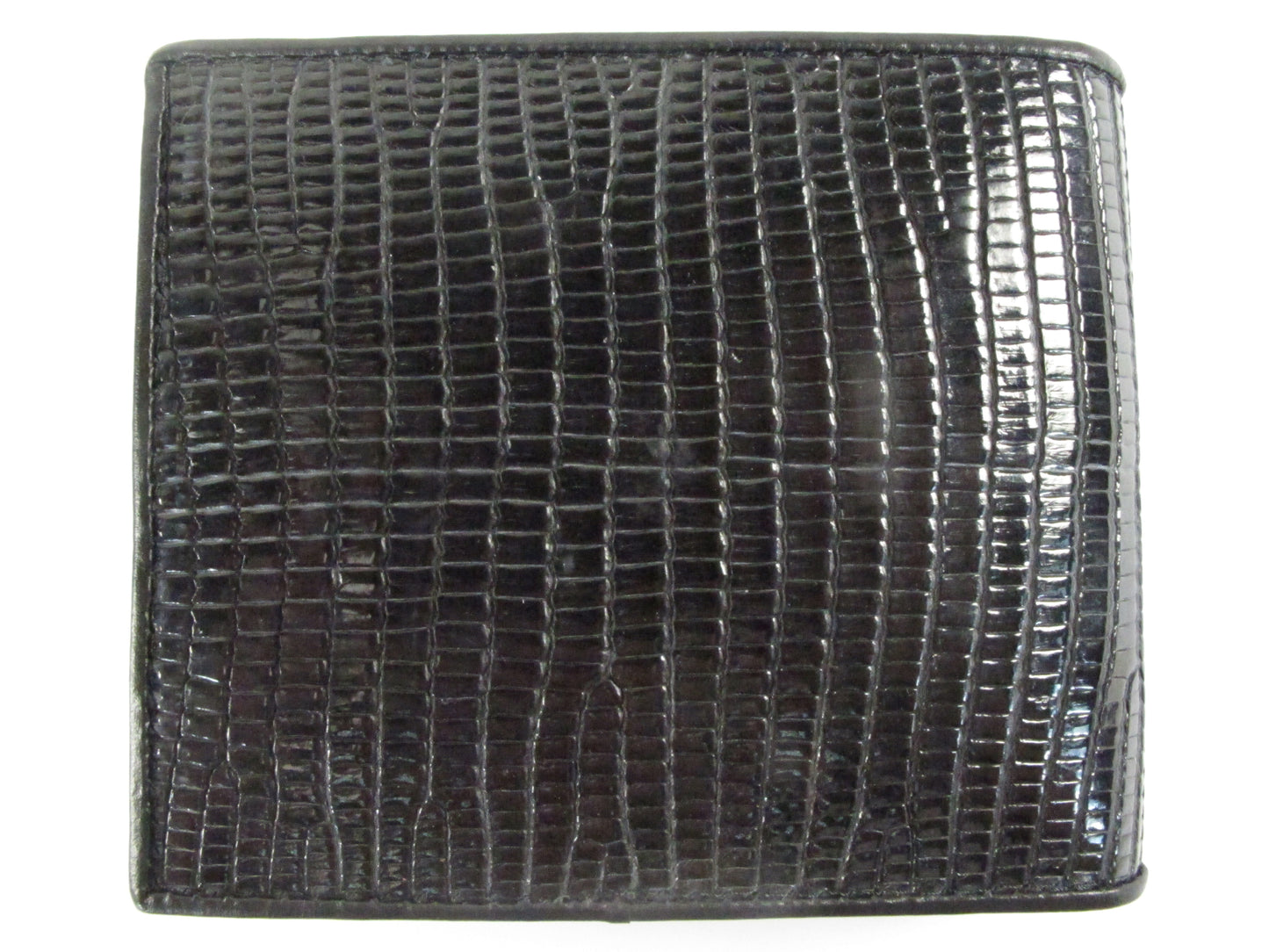 Genuine Lizard Belly Skin Leather Bifold Wallet