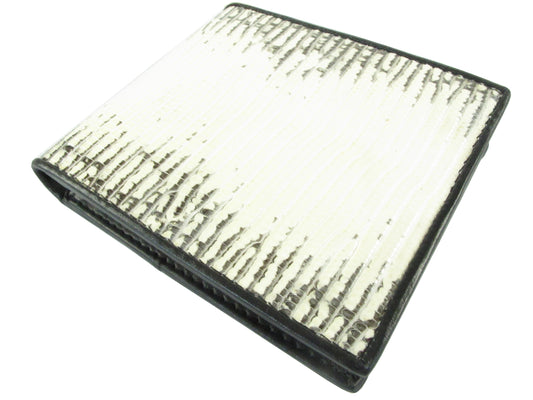 Genuine Lizard Belly Skin Leather Bifold Wallet