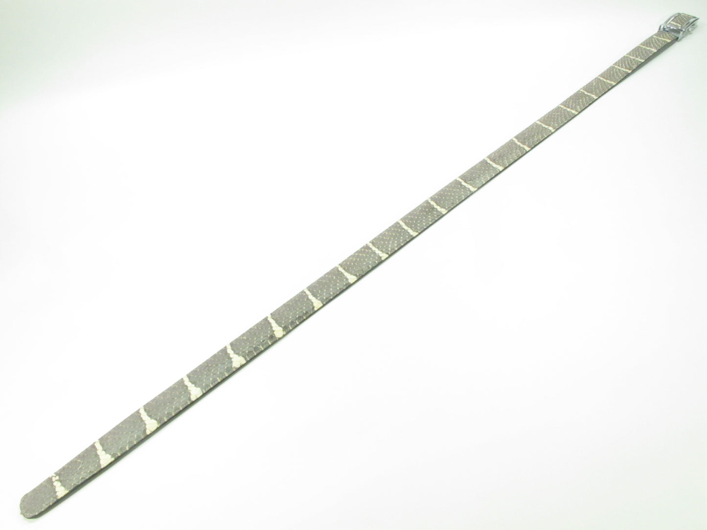 Genuine Mangrove Snake Skin Leather Auto Locking Men's Belt