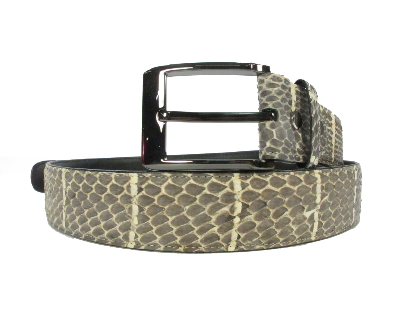 Genuine Mangrove Snake Skin Leather Casual Men's Belt