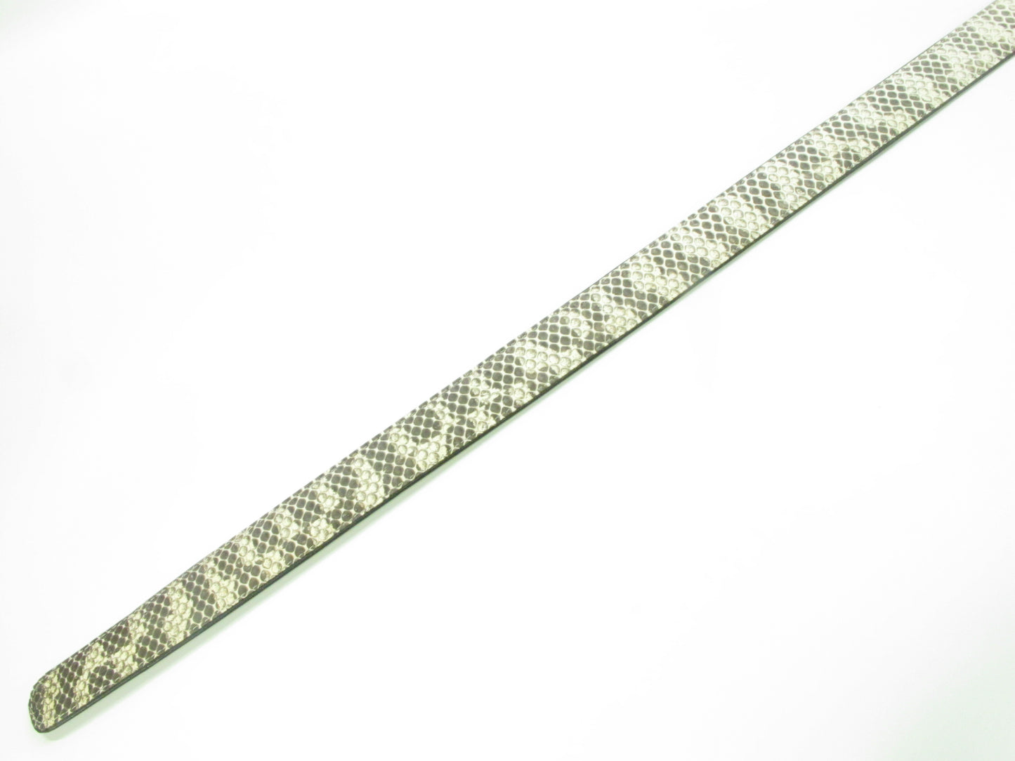 Genuine Pipe Snake Skin Leather Auto Locking Men's Belt