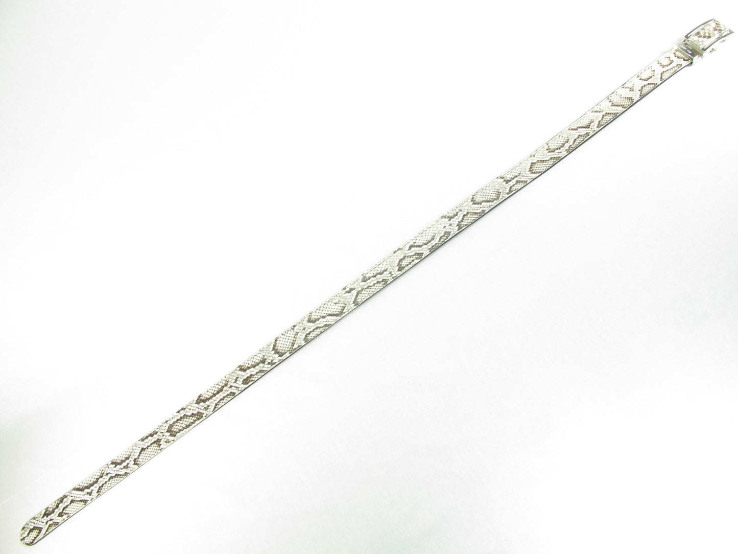 Genuine Burmese Python Snake Skin Leather Auto Locking Men's Belt