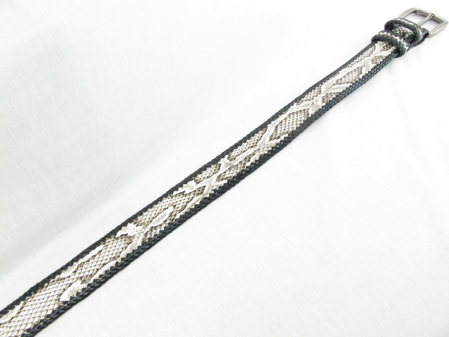 Genuine Burmese Python Snake Skin Leather Handmade Men's Belt