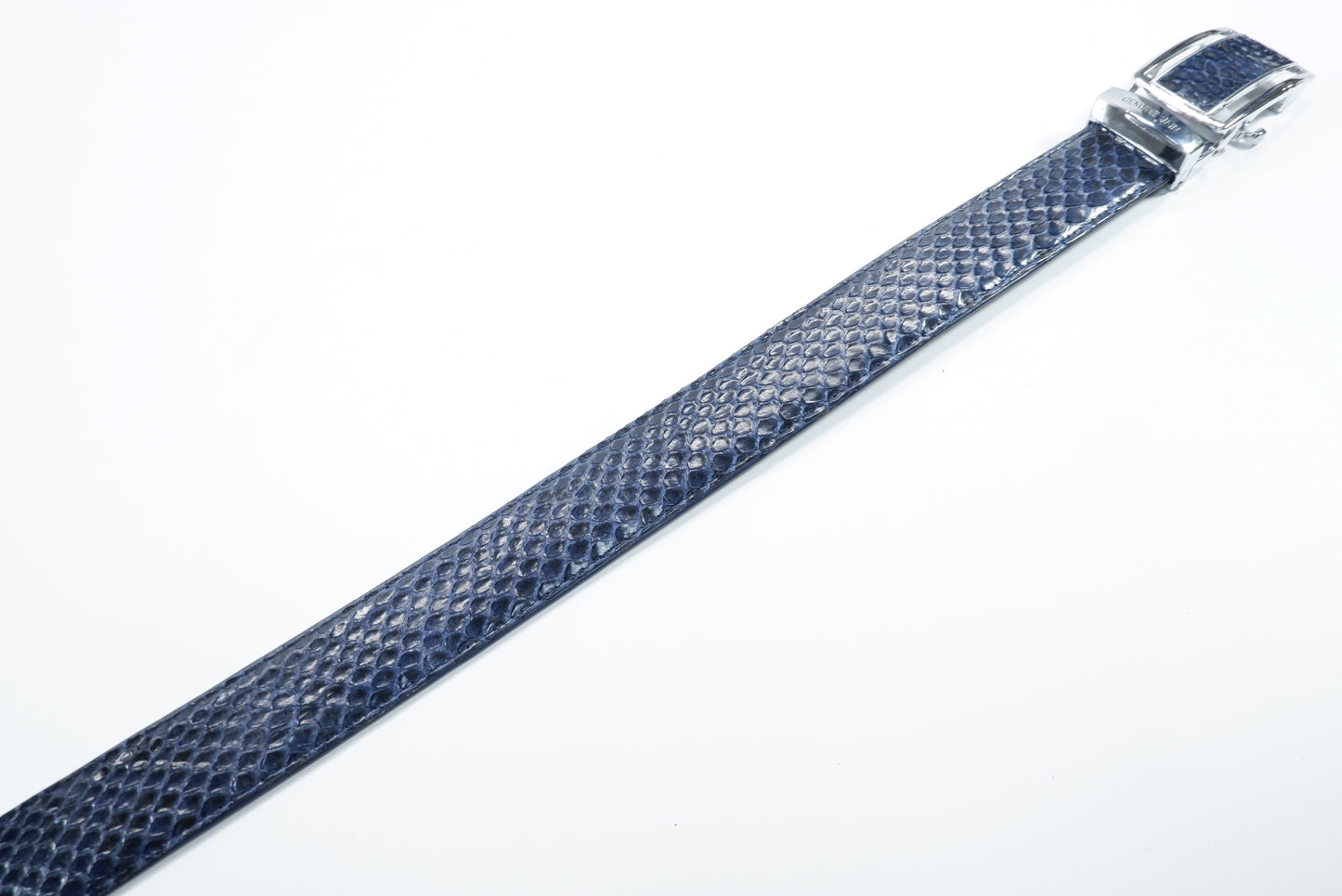 Genuine Python Snake Skin Leather Auto Locking Men's Belt