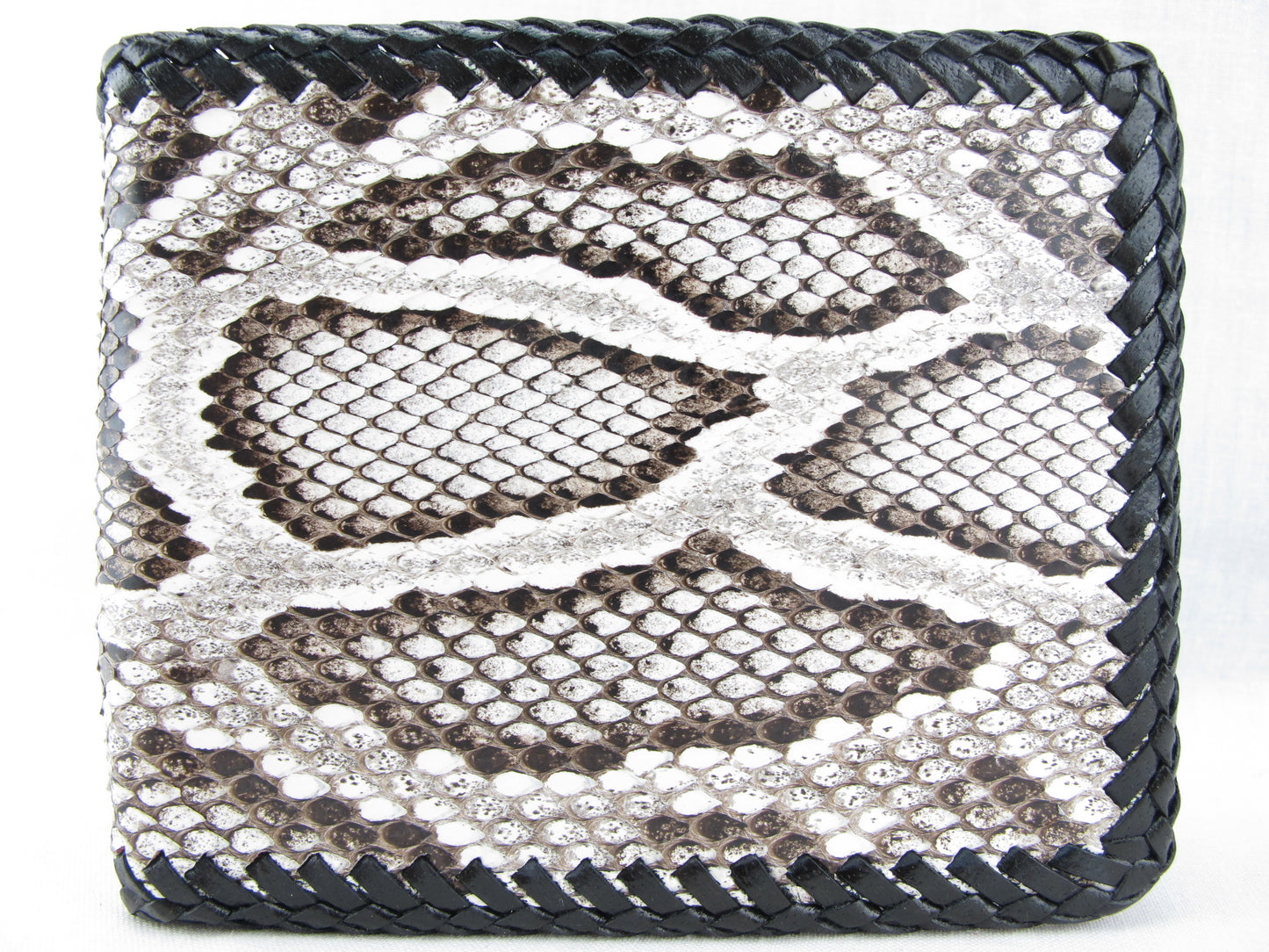 Genuine Burmese Python Snake Skin Leather Handmade Bifold Wallet