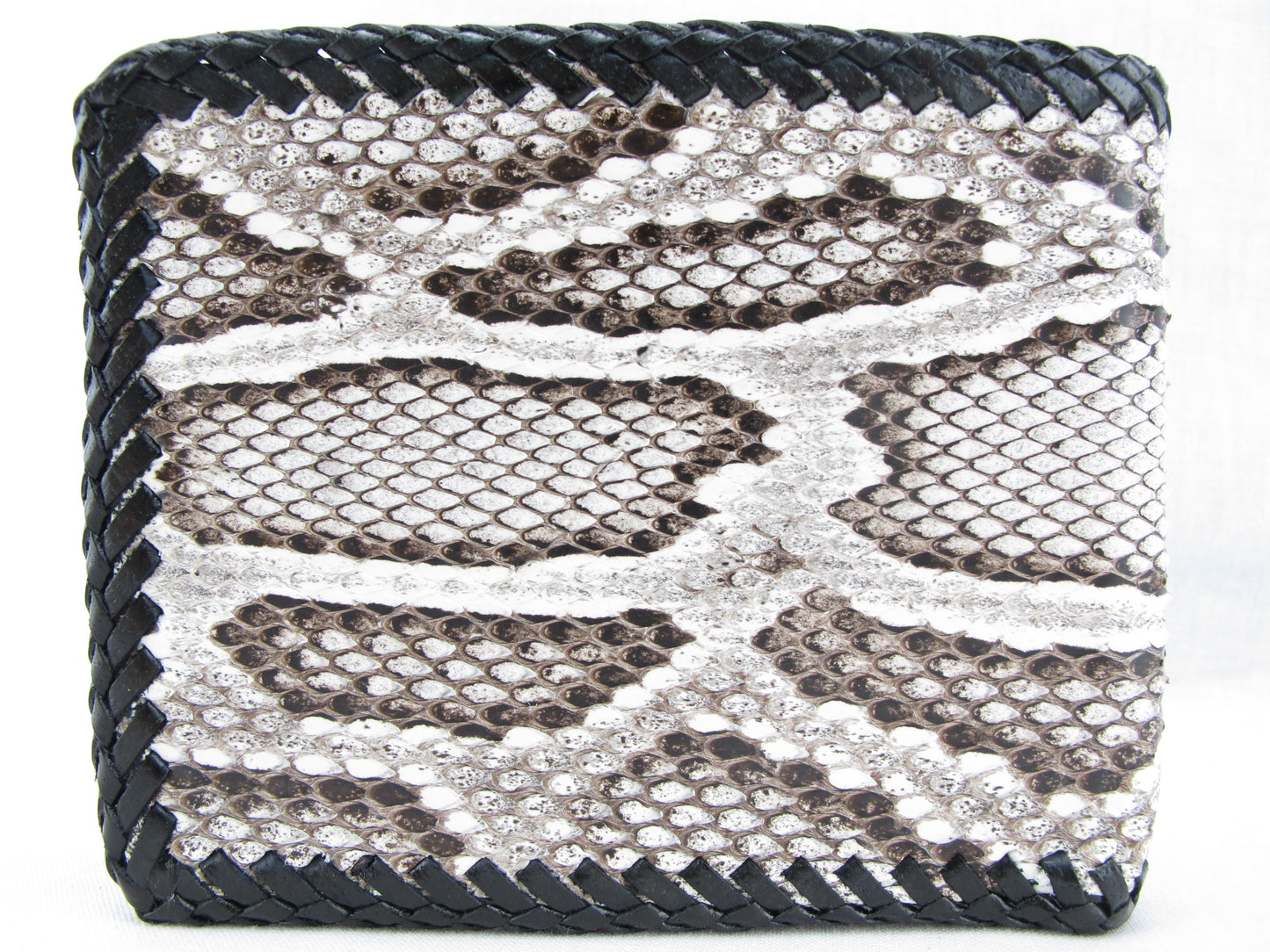 Genuine Burmese Python Snake Skin Leather Handmade Bifold Wallet