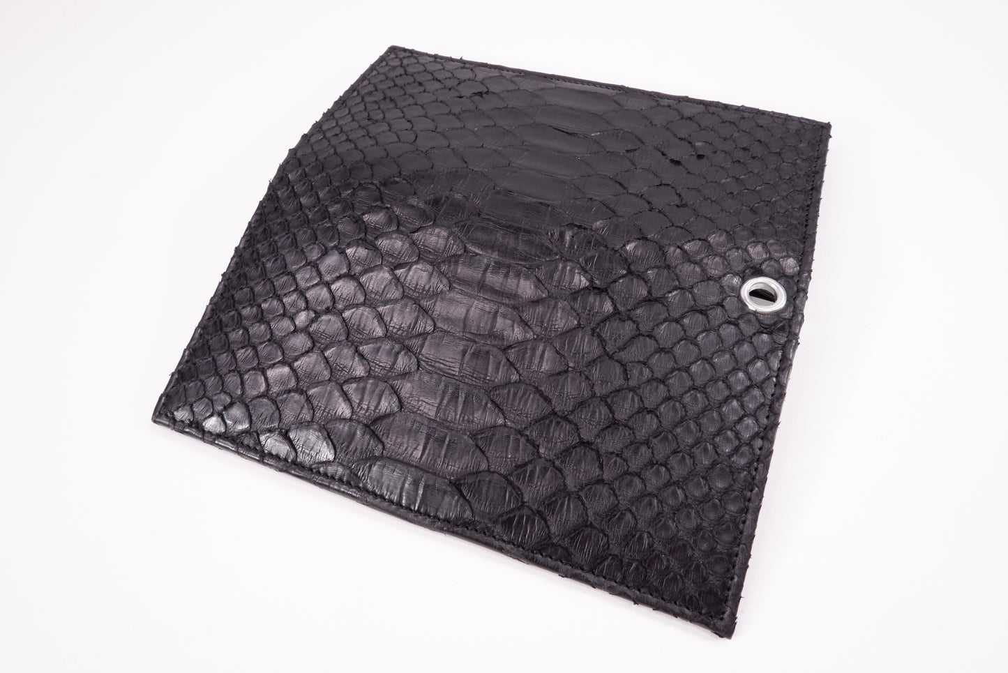Genuine Python Belly Snake Skin Leather Long Checkbook Wallet with Cha ...