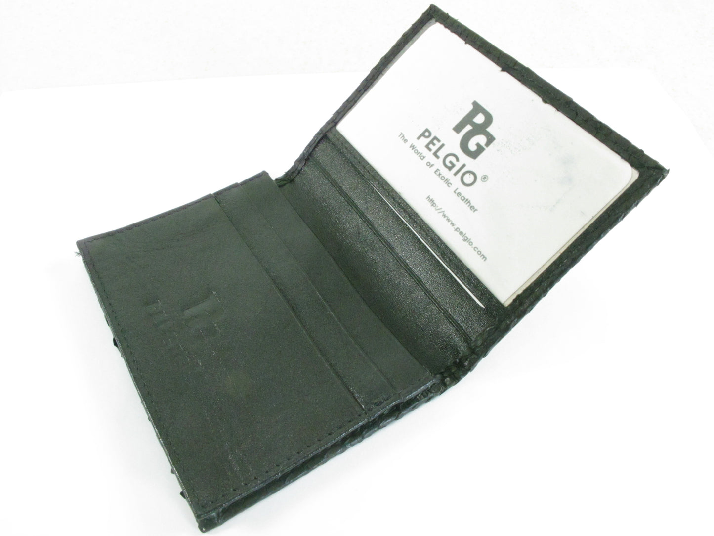Genuine Python Belly Skin Business & Credit Card Holder Wallet