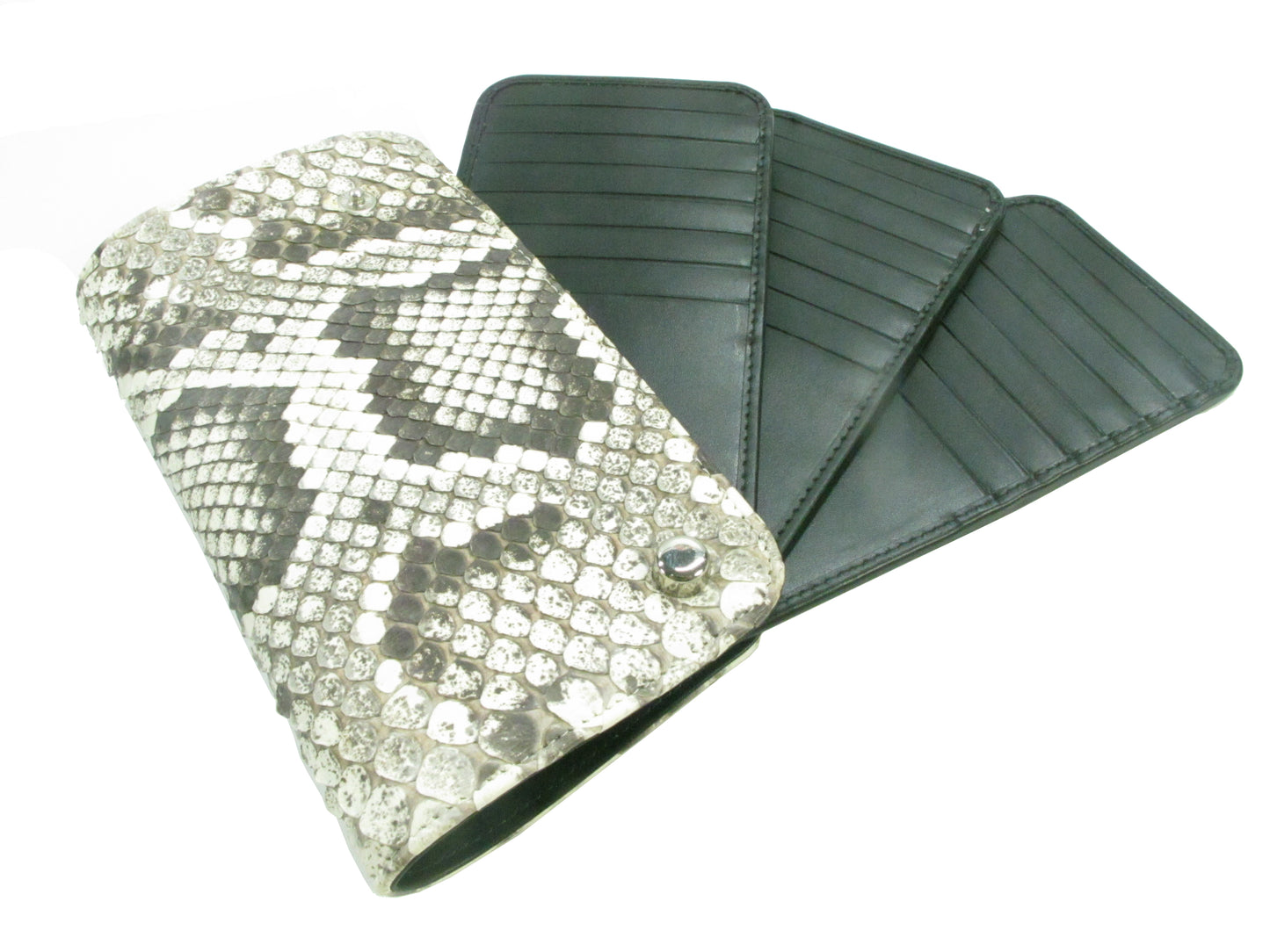 Genuine Burmese Python Skin Business & Credit Card Holder Wallet