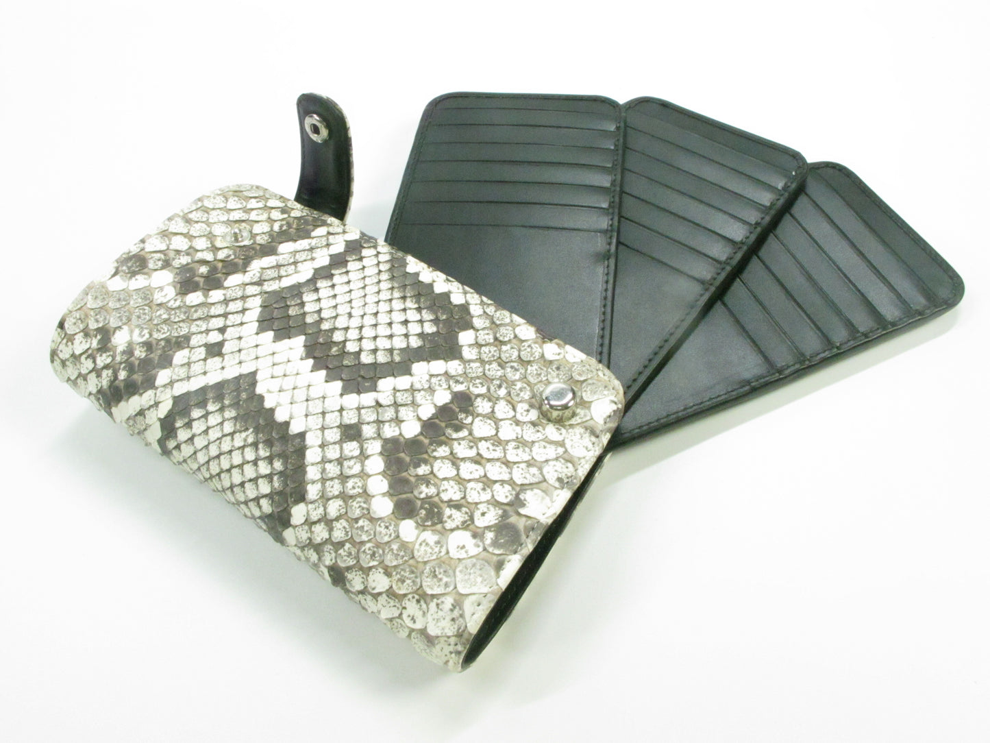 Genuine Burmese Python Skin Business & Credit Card Holder Wallet