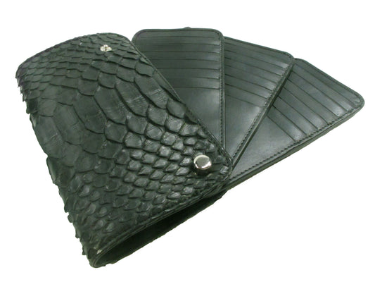 Genuine Python Belly Skin Business & Credit Card Holder Wallet