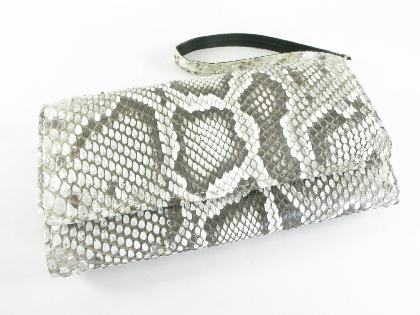 Genuine Burmese Python Snake Skin Leather Women's Clutch Wallet Wristlet Purse