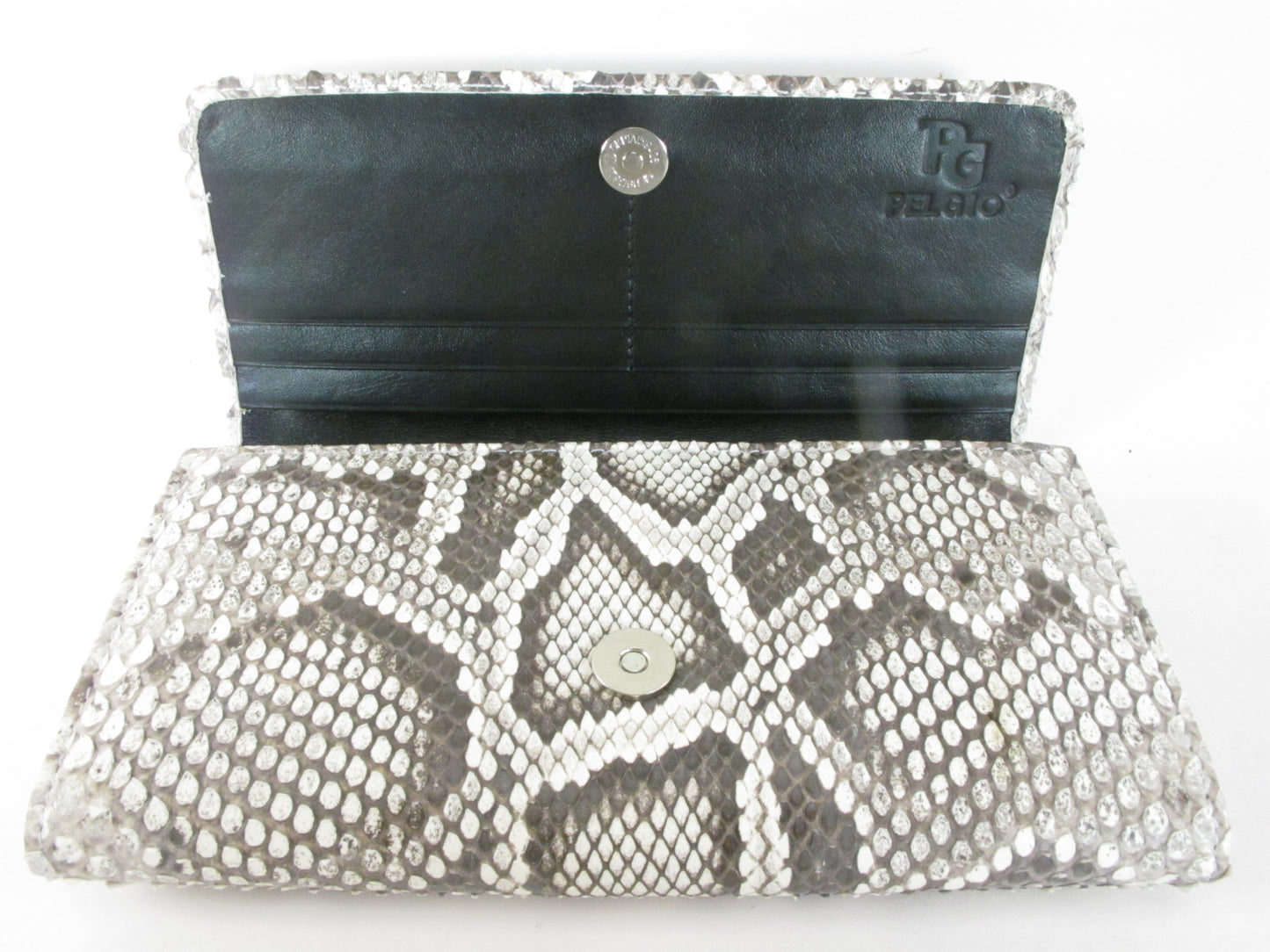 Genuine Burmese Python Snake Skin Leather Women's Clutch Wallet Wristlet Purse