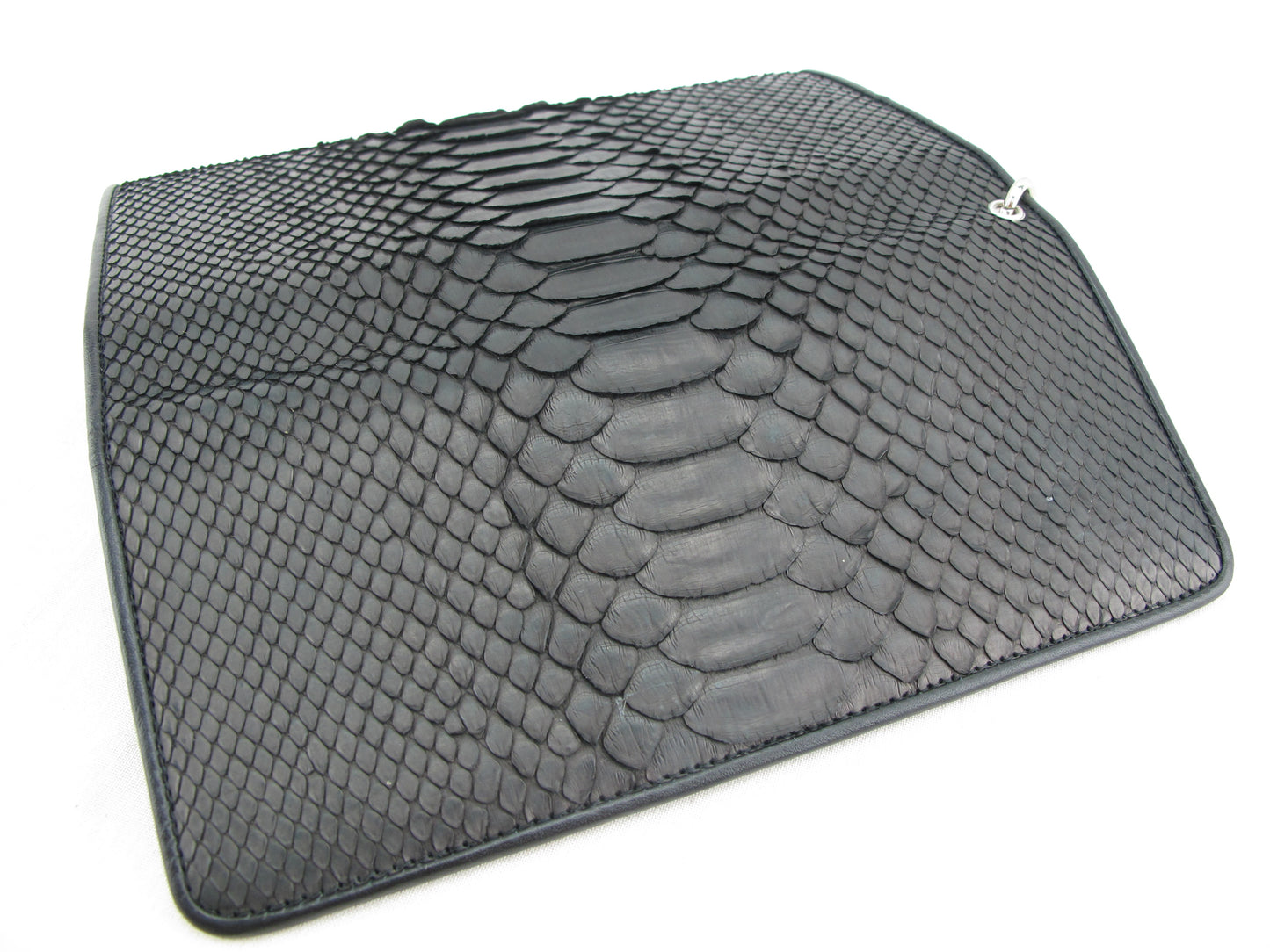 Genuine Python Snake Belly Skin Leather Women's Clutch Wallet Wristlet Purse