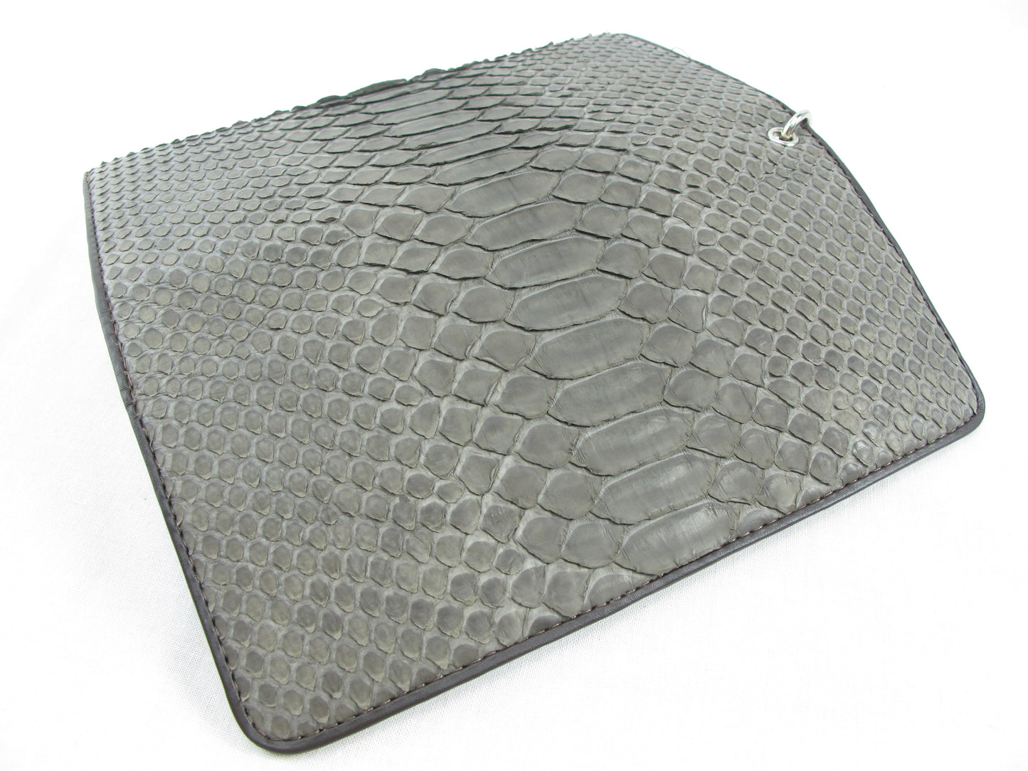 Genuine Python Snake Belly Skin Leather Women's Clutch Wallet Wristlet Purse