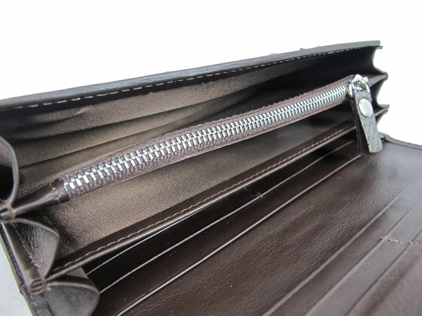 Genuine Python Snake Belly Skin Leather Women's Clutch Wallet Wristlet Purse