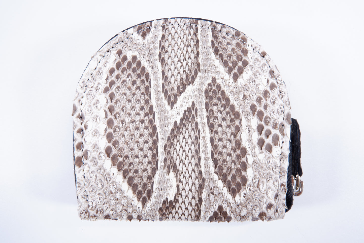 Genuine Burmese Python Skin Leather Women's Zip Wallet Coins Purse