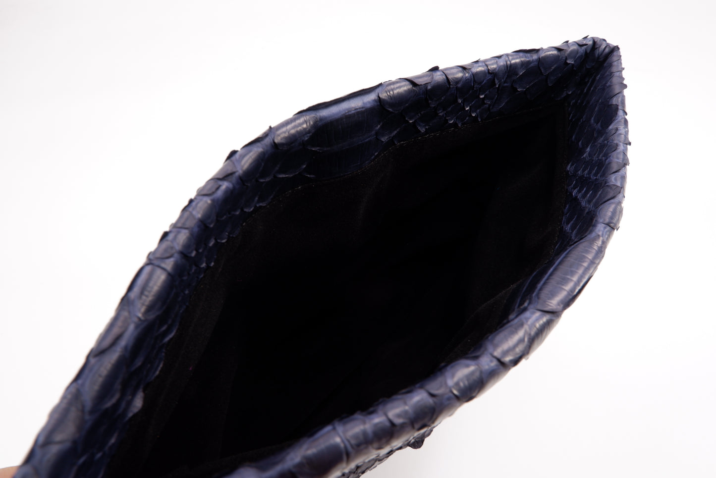 PELGIO Genuine Python Skin Leather Magnetic Fold Clutch Bag Purse