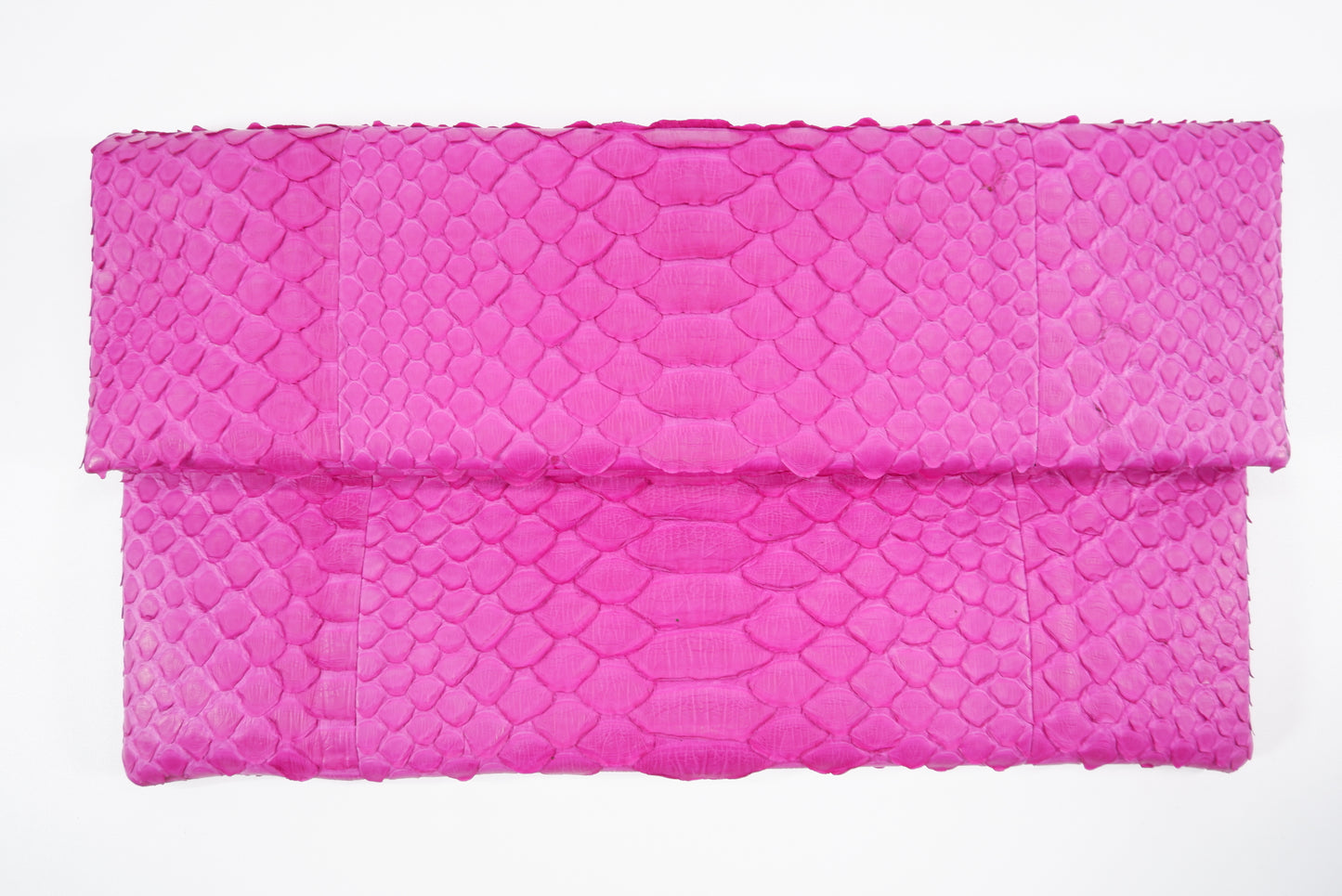 PELGIO Genuine Python Skin Leather Magnetic Fold Clutch Bag Purse