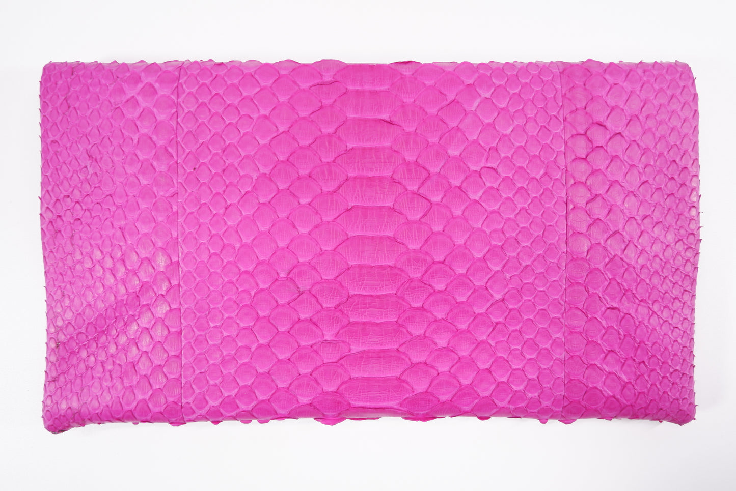 PELGIO Genuine Python Skin Leather Magnetic Fold Clutch Bag Purse