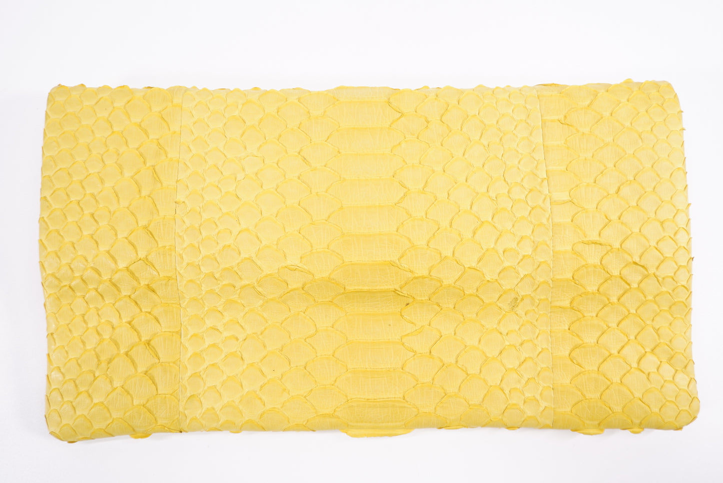 PELGIO Genuine Python Skin Leather Magnetic Fold Clutch Bag Purse