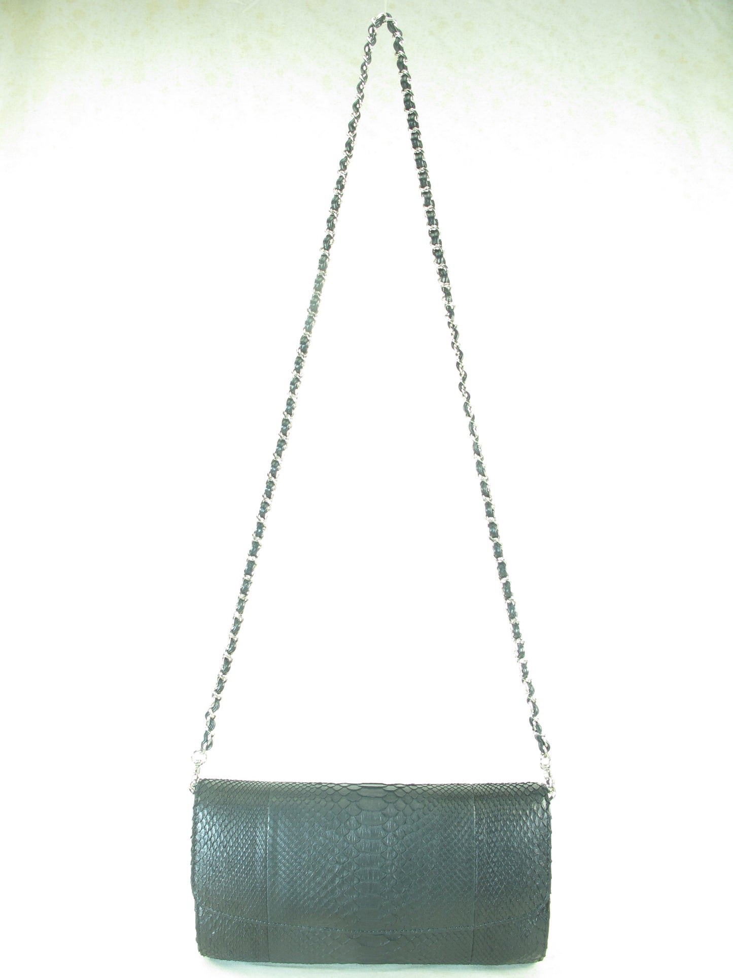 PELGIO Genuine Python Skin Leather Women's Messenger Bag Crossbody Purse