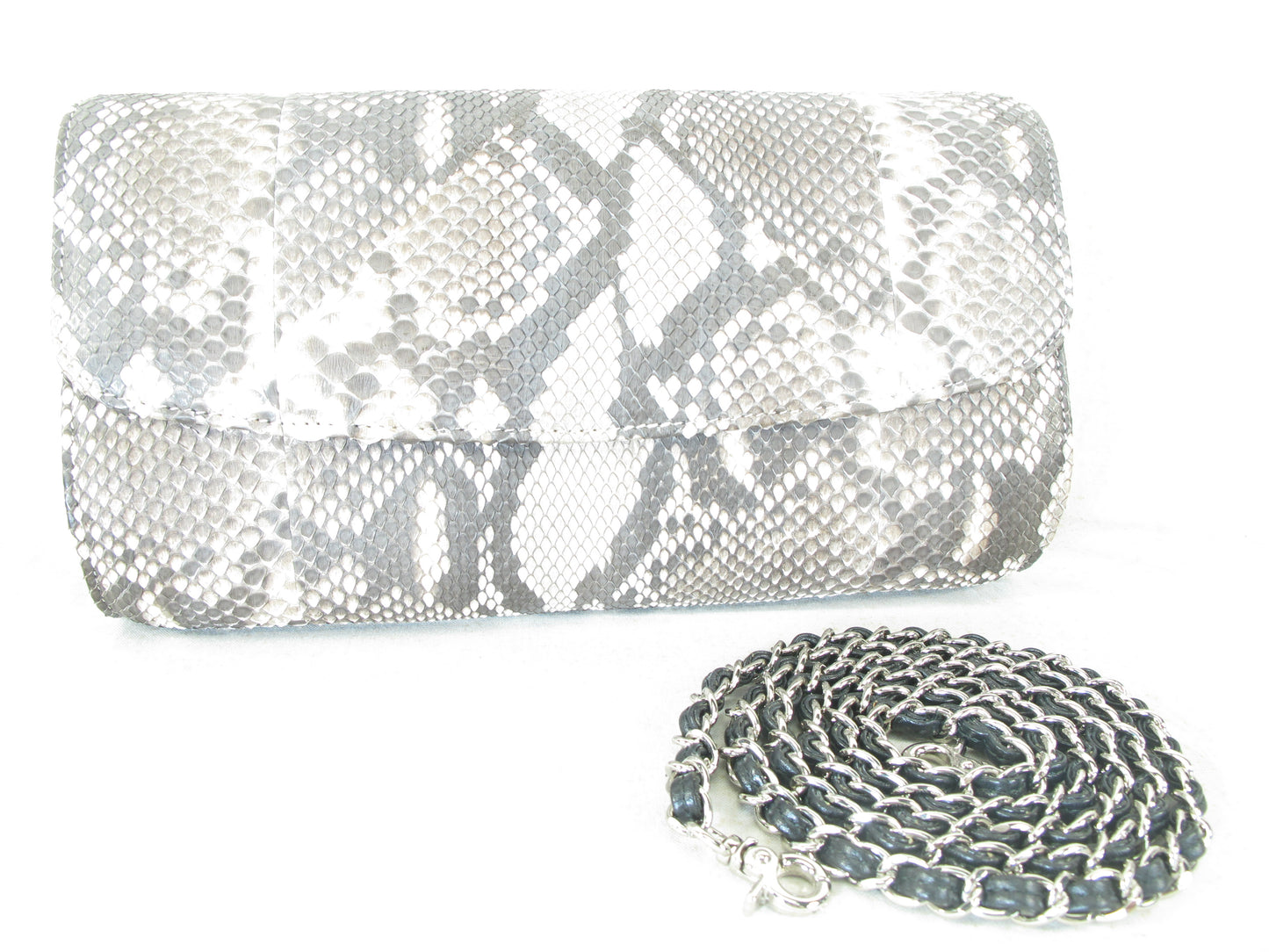 PELGIO Genuine Python Skin Leather Women's Messenger Bag Crossbody Purse