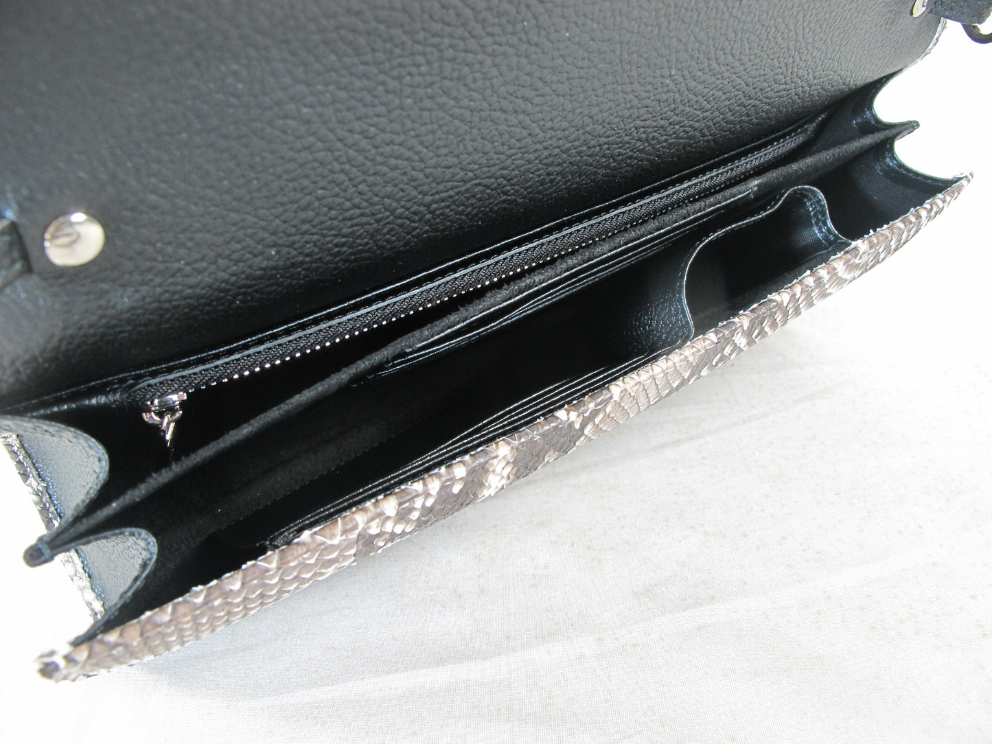 PELGIO Genuine Python Skin Leather Women's Messenger Bag Crossbody Purse