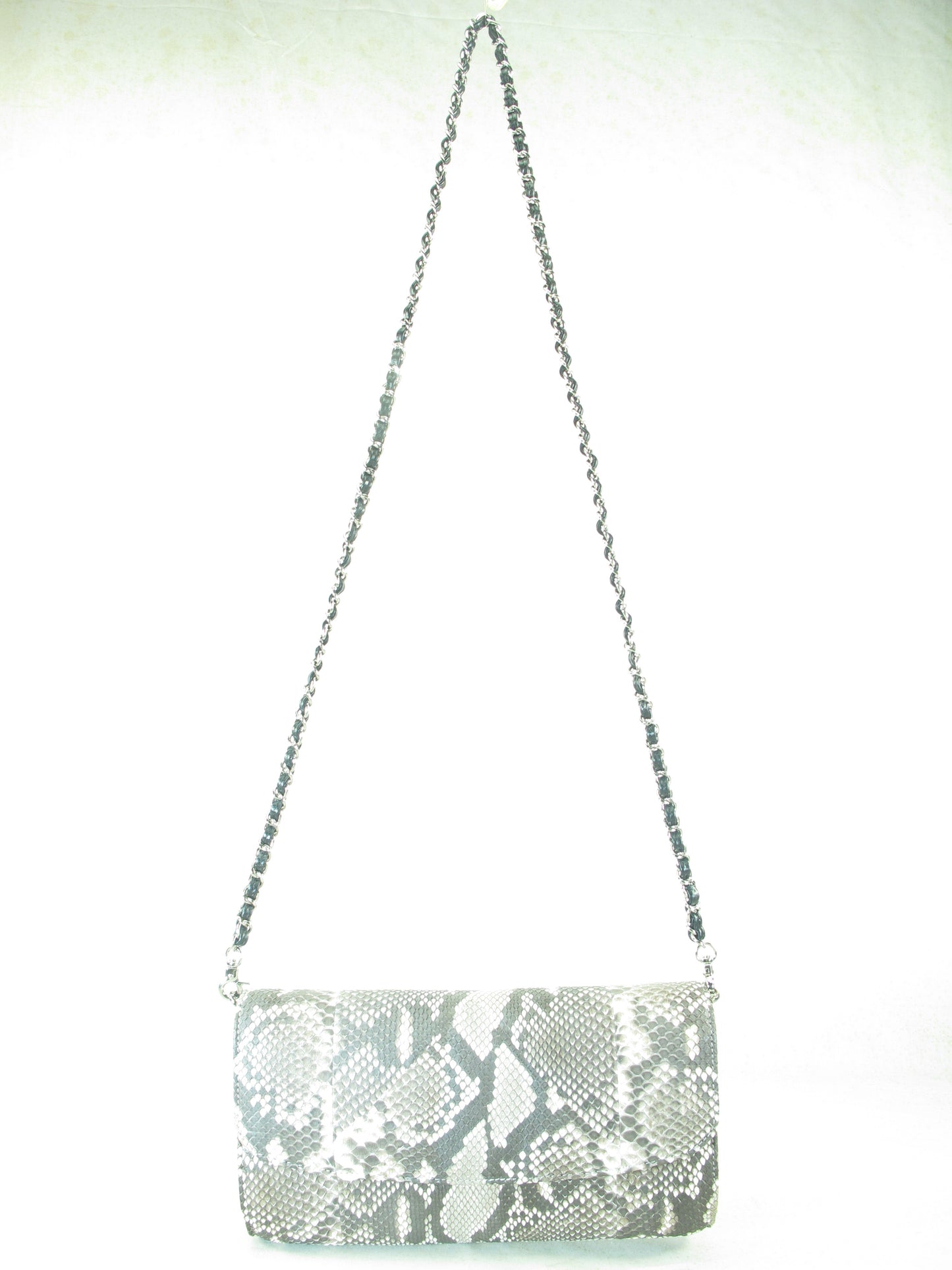 PELGIO Genuine Python Skin Leather Women's Messenger Bag Crossbody Purse