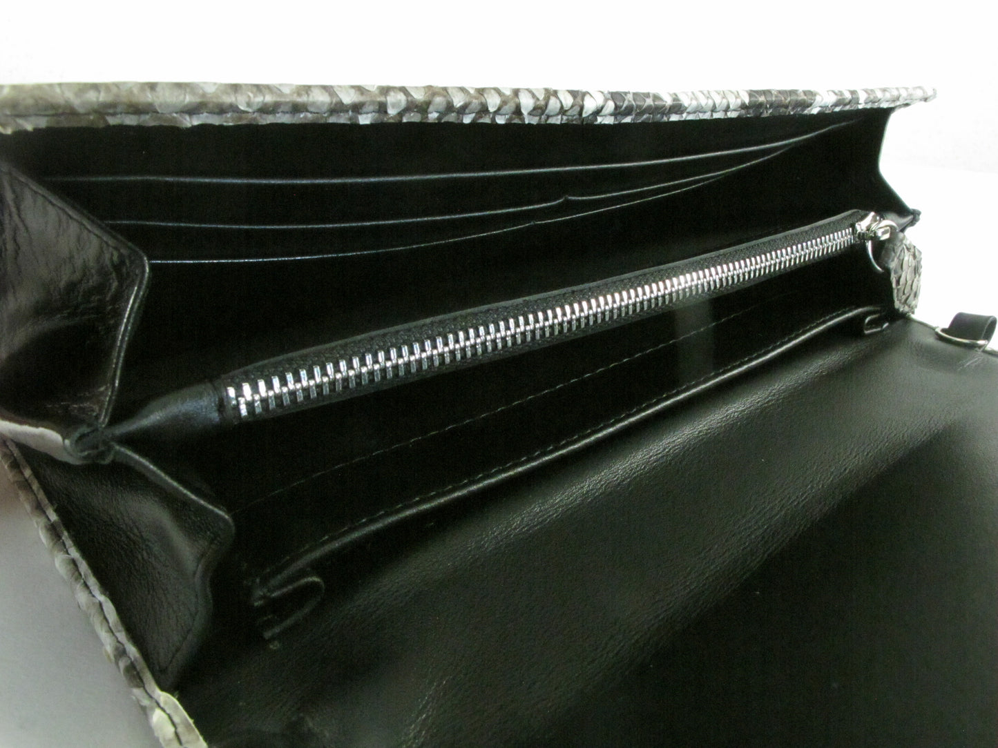 PELGIO Genuine Python Skin Leather Women's Shoulder Bag Clutch Wallet Purse