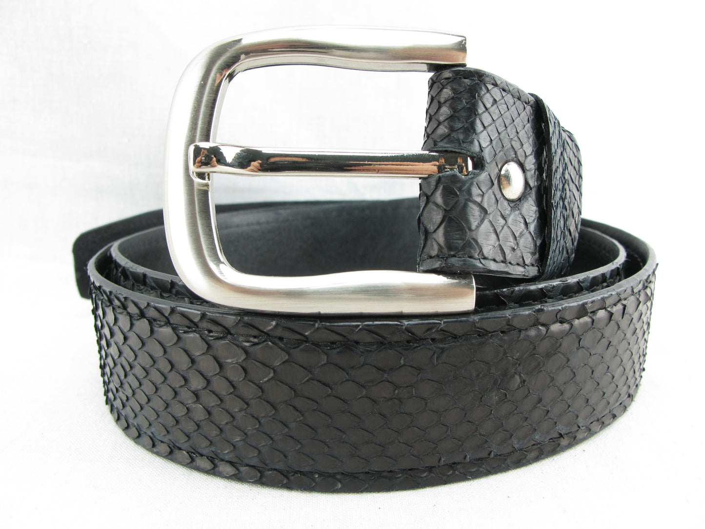 Genuine Python Snake Skin Leather Casual Men's Belt