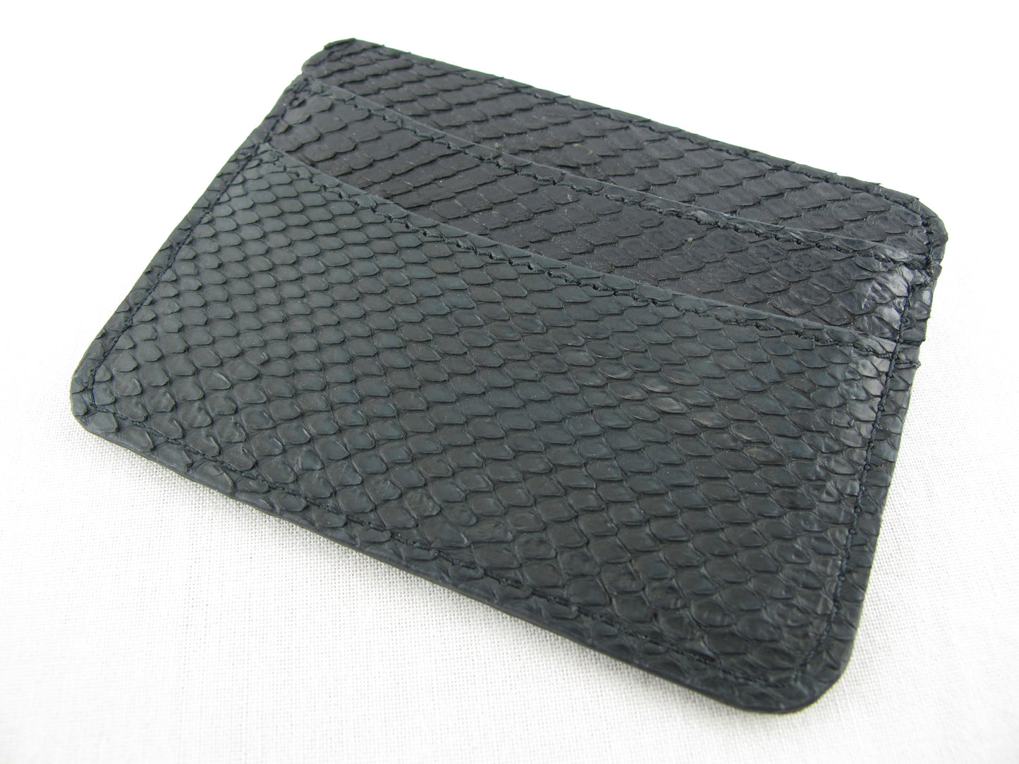 Genuine Python Skin Leather Slim Business & Credit Card Holder Wallet