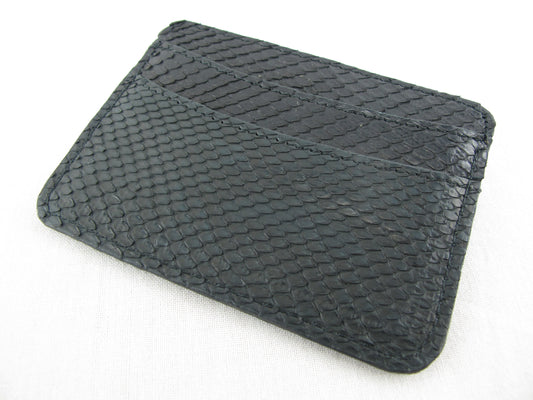 Genuine Python Skin Leather Slim Business & Credit Card Holder Wallet