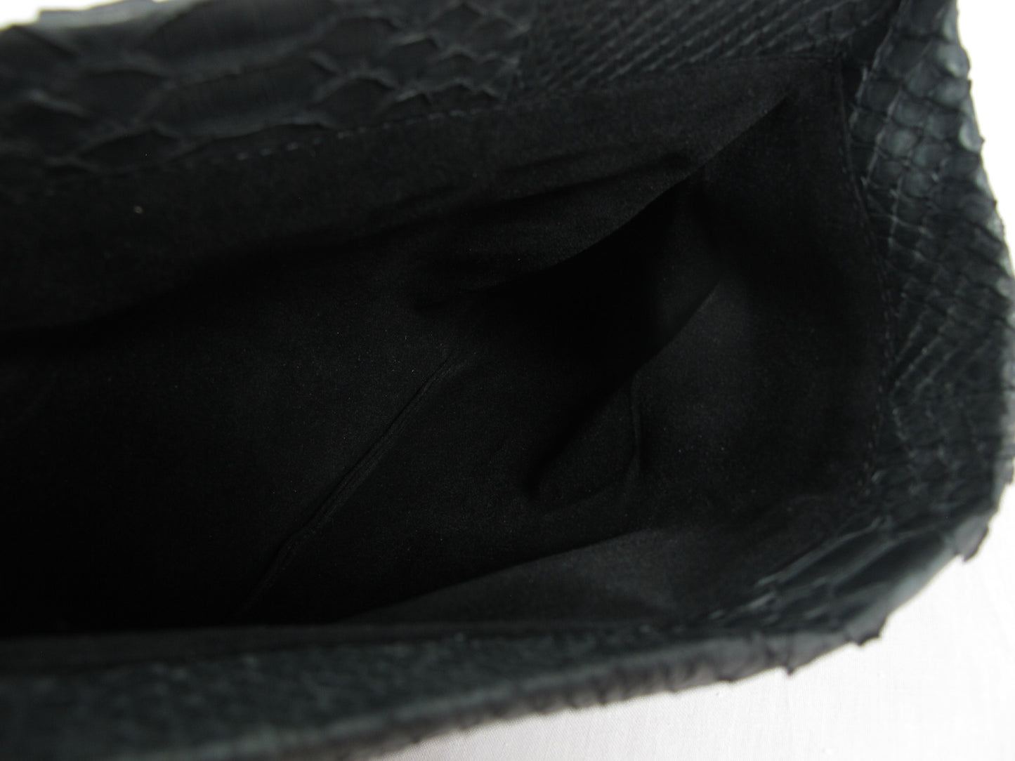 PELGIO Genuine Python Skin Leather Magnetic Fold Clutch Bag Purse