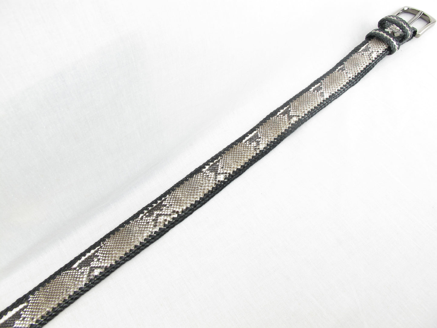 Genuine Reticulated Python Snake Skin Leather Handmade Men's Belt