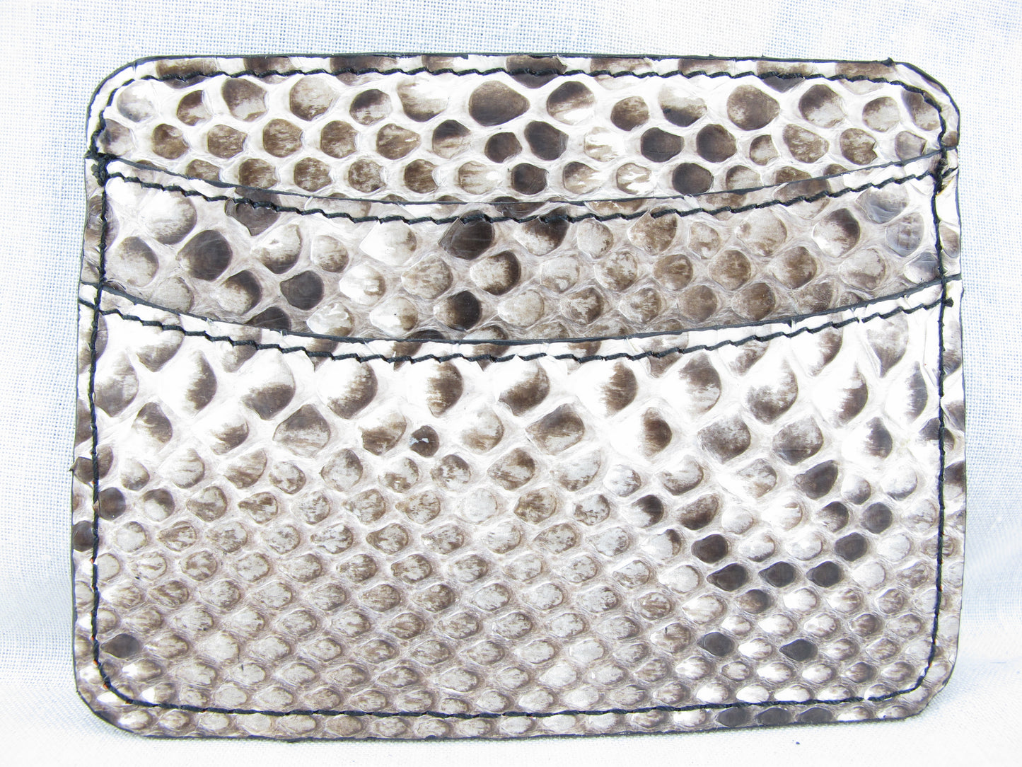 Genuine Python Skin Leather Slim Business & Credit Card Holder Wallet