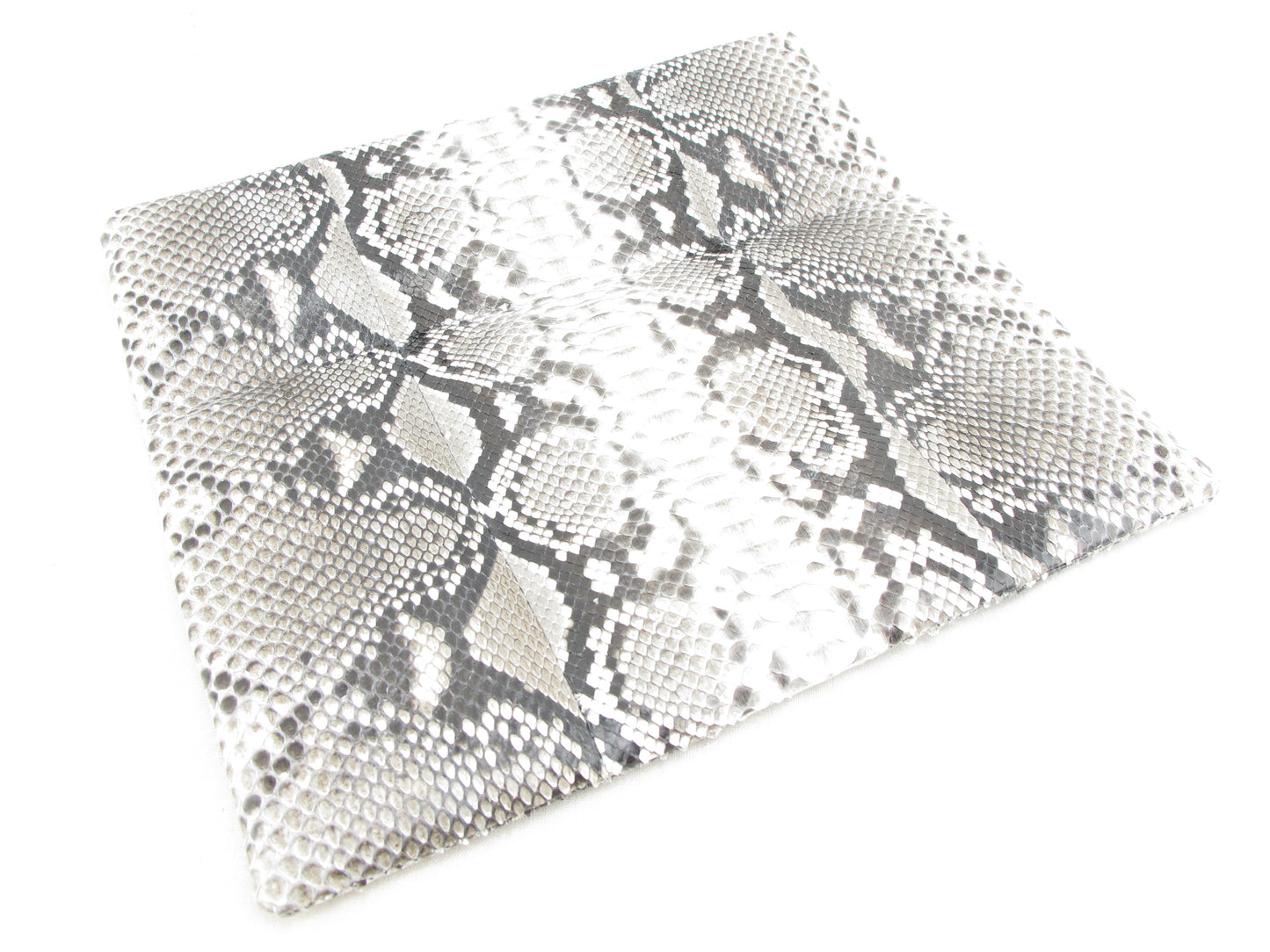 PELGIO Genuine Python Skin Leather Magnetic Fold Clutch Bag Purse