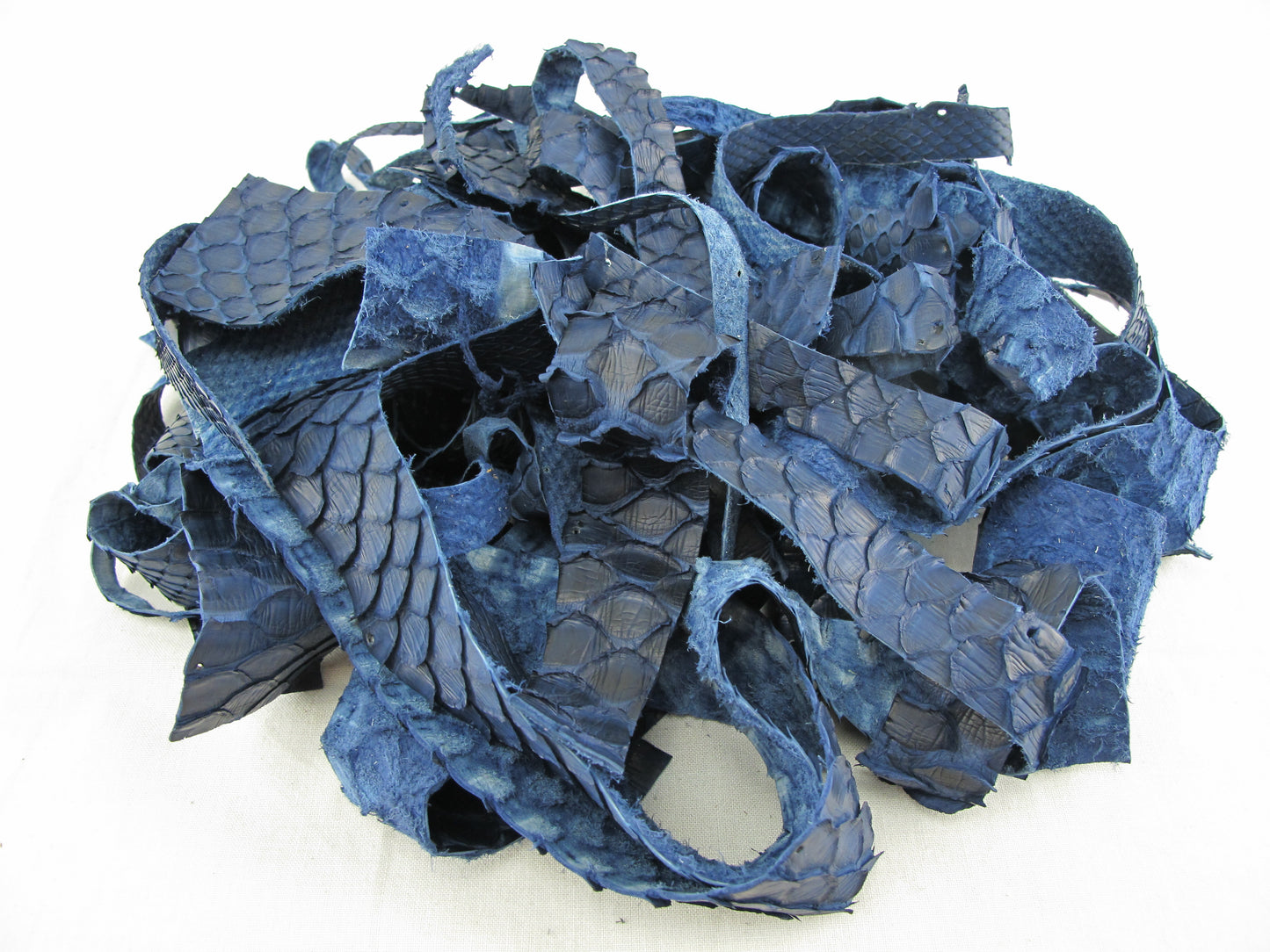 Genuine Python Snake Skin Leather Scraps Hide Pelt 100 grams