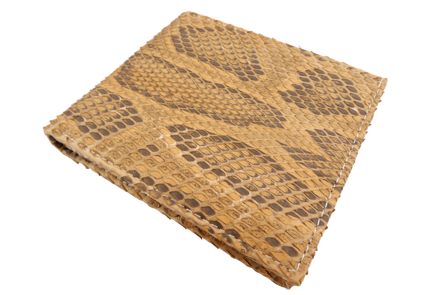 Genuine Burmese Python Snake Skin Leather Soft Bifold Wallet