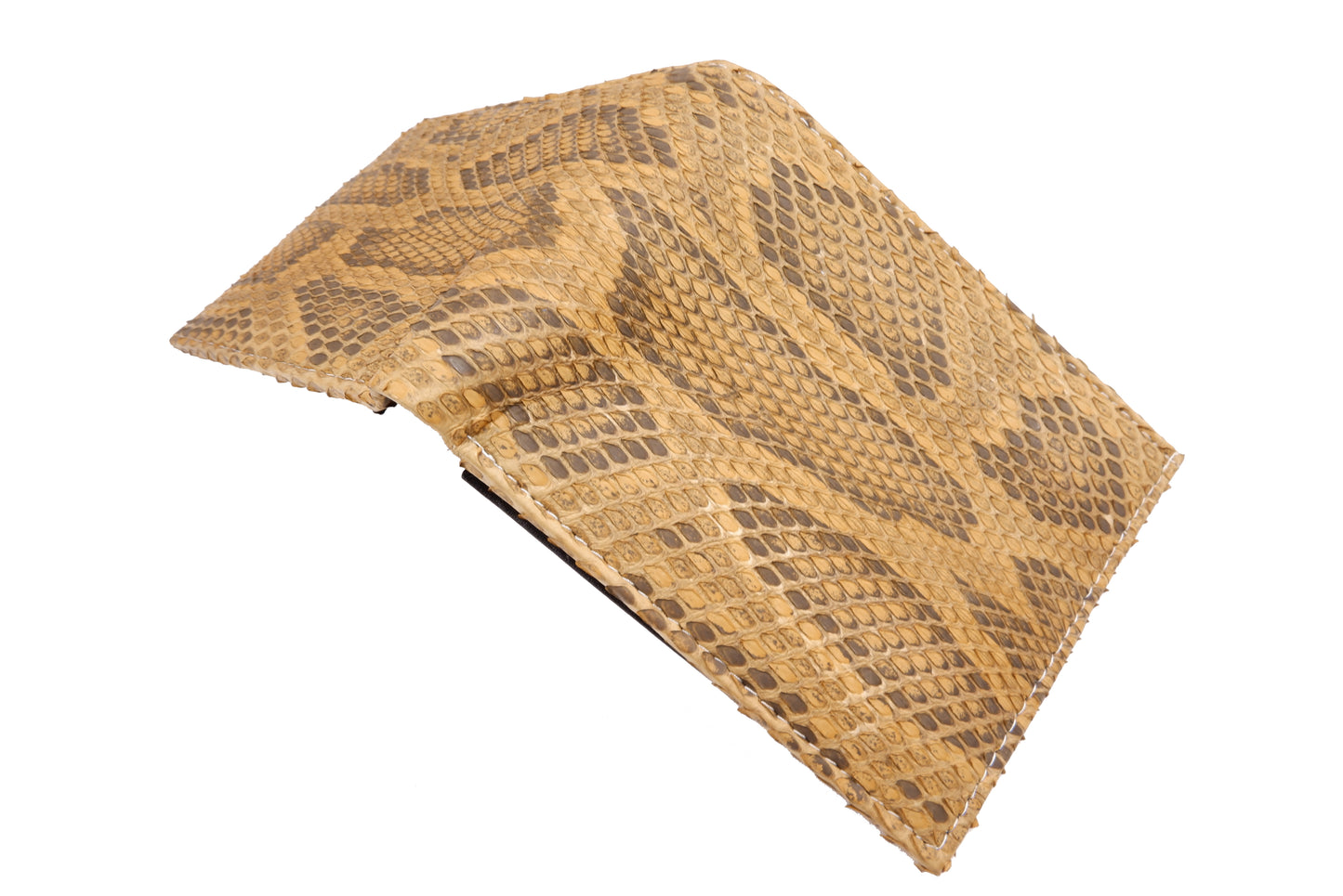 Genuine Burmese Python Snake Skin Leather Soft Bifold Wallet